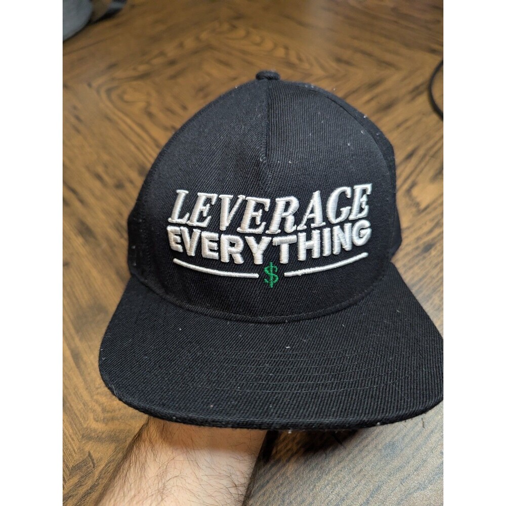 Leverage Everything Black Truckers Cap Hat